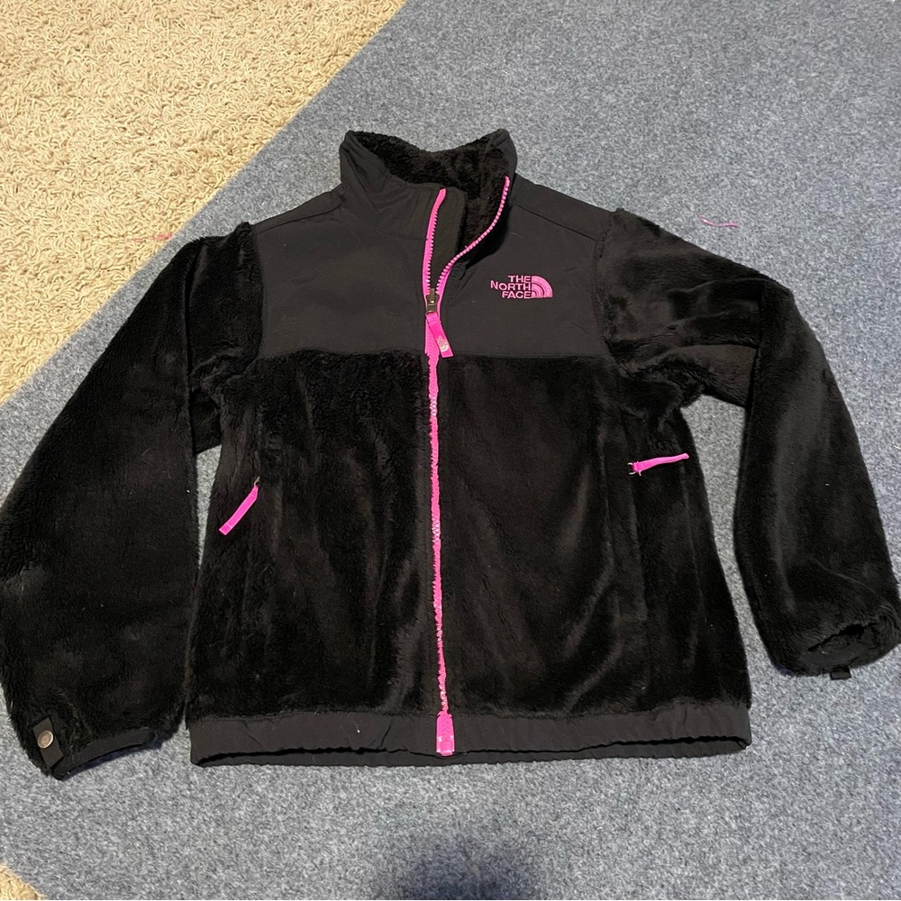 The North Face Black Jacket with Pink Details